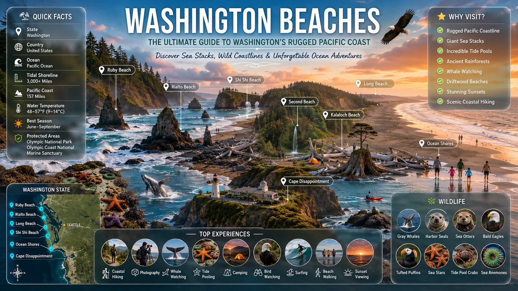 washington beaches