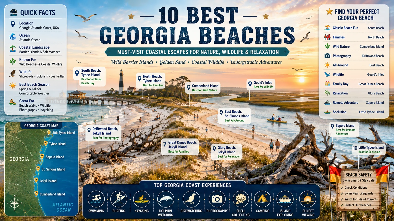 georgia beaches