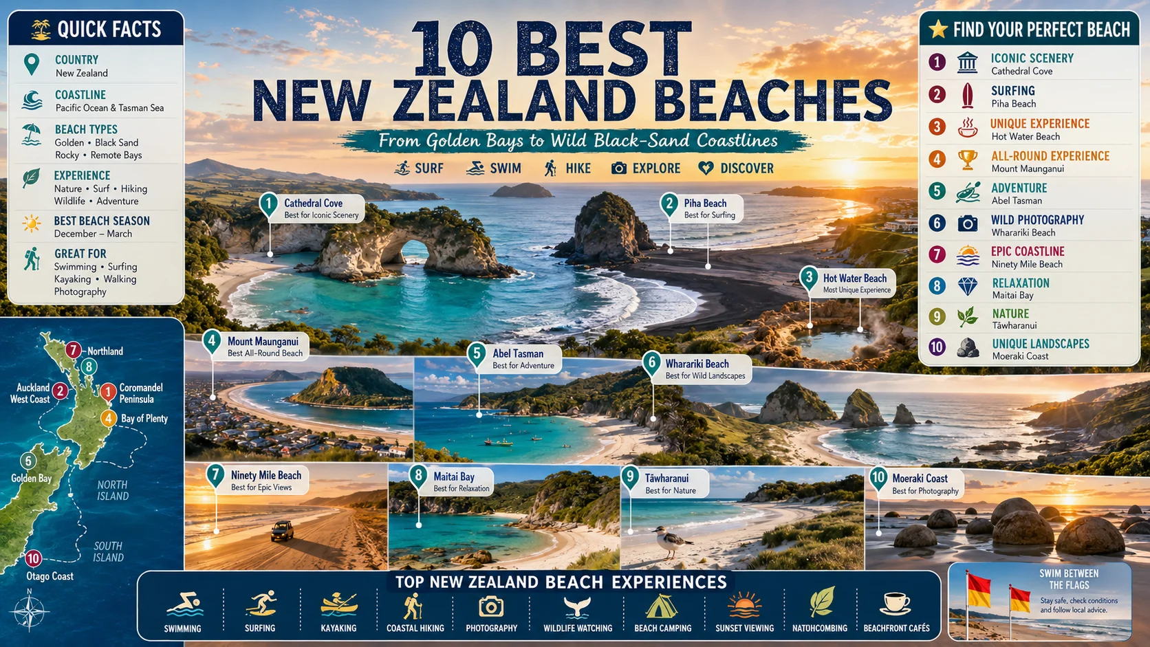new zealand beaches