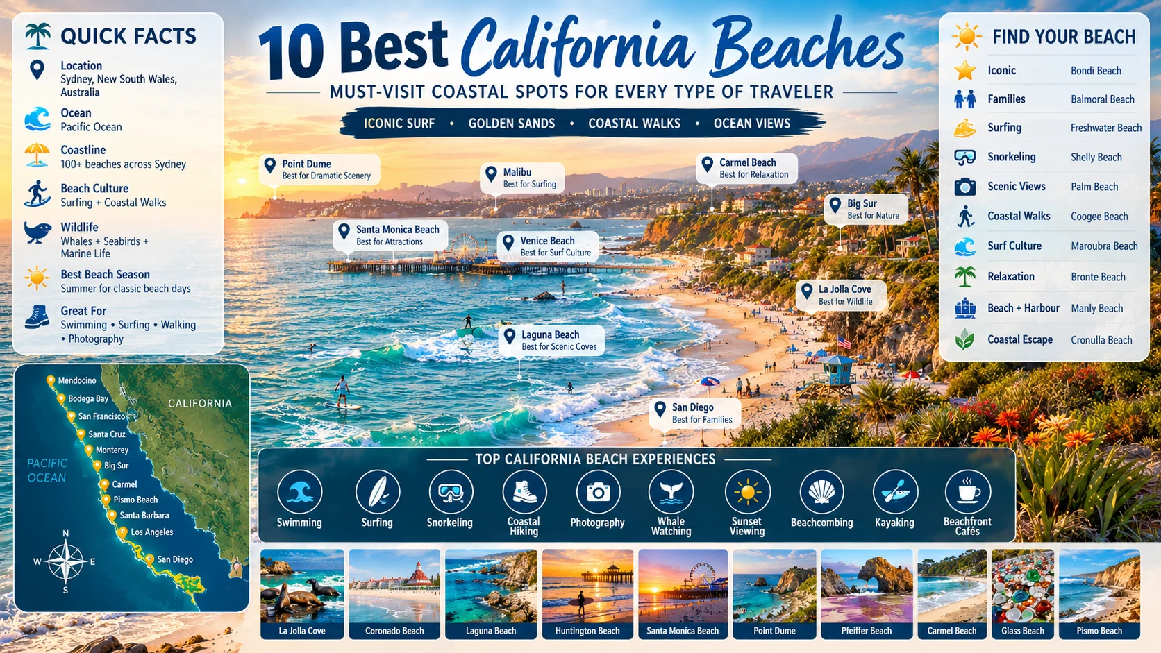 best beaches in california