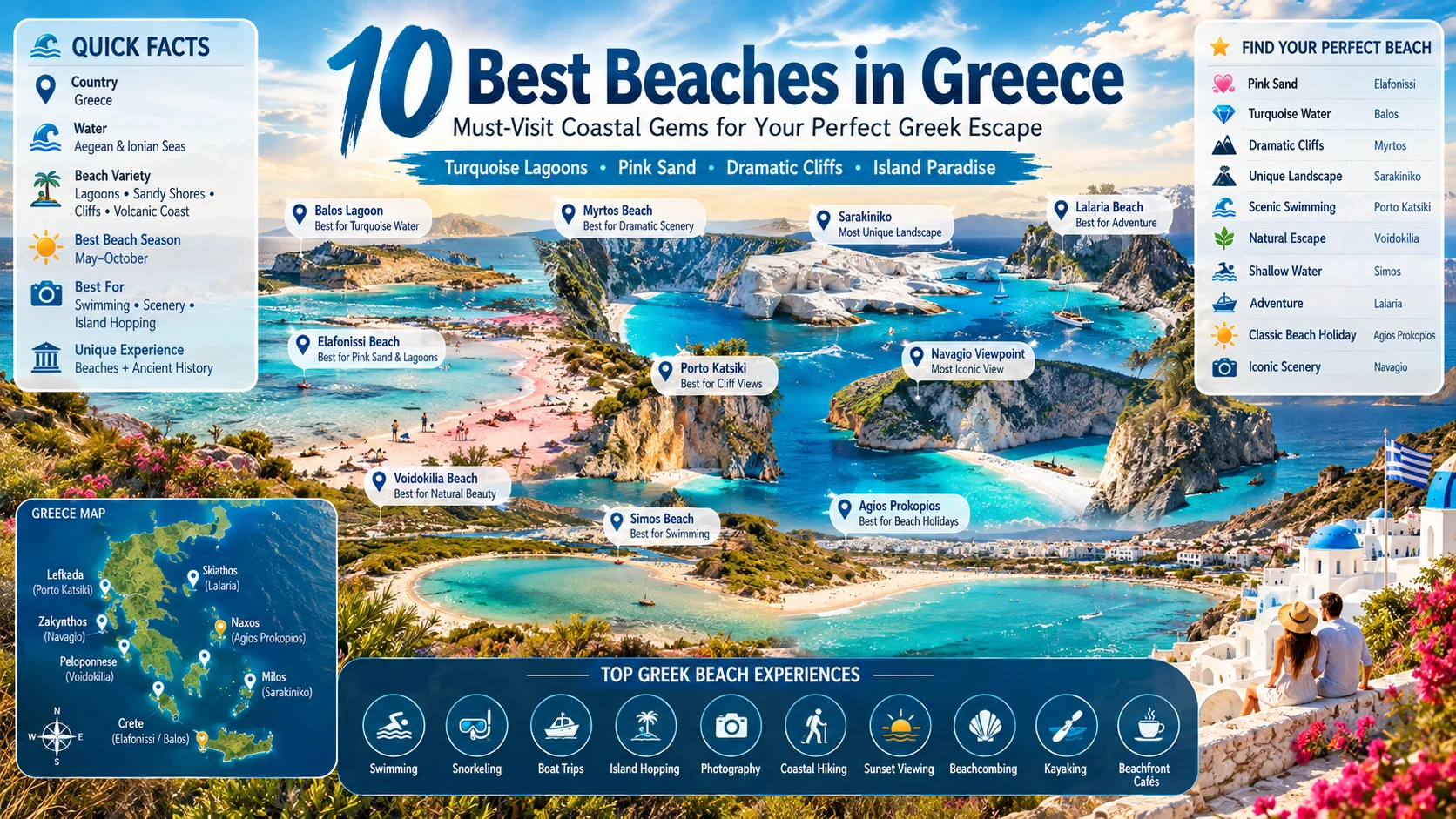 best beaches in greece