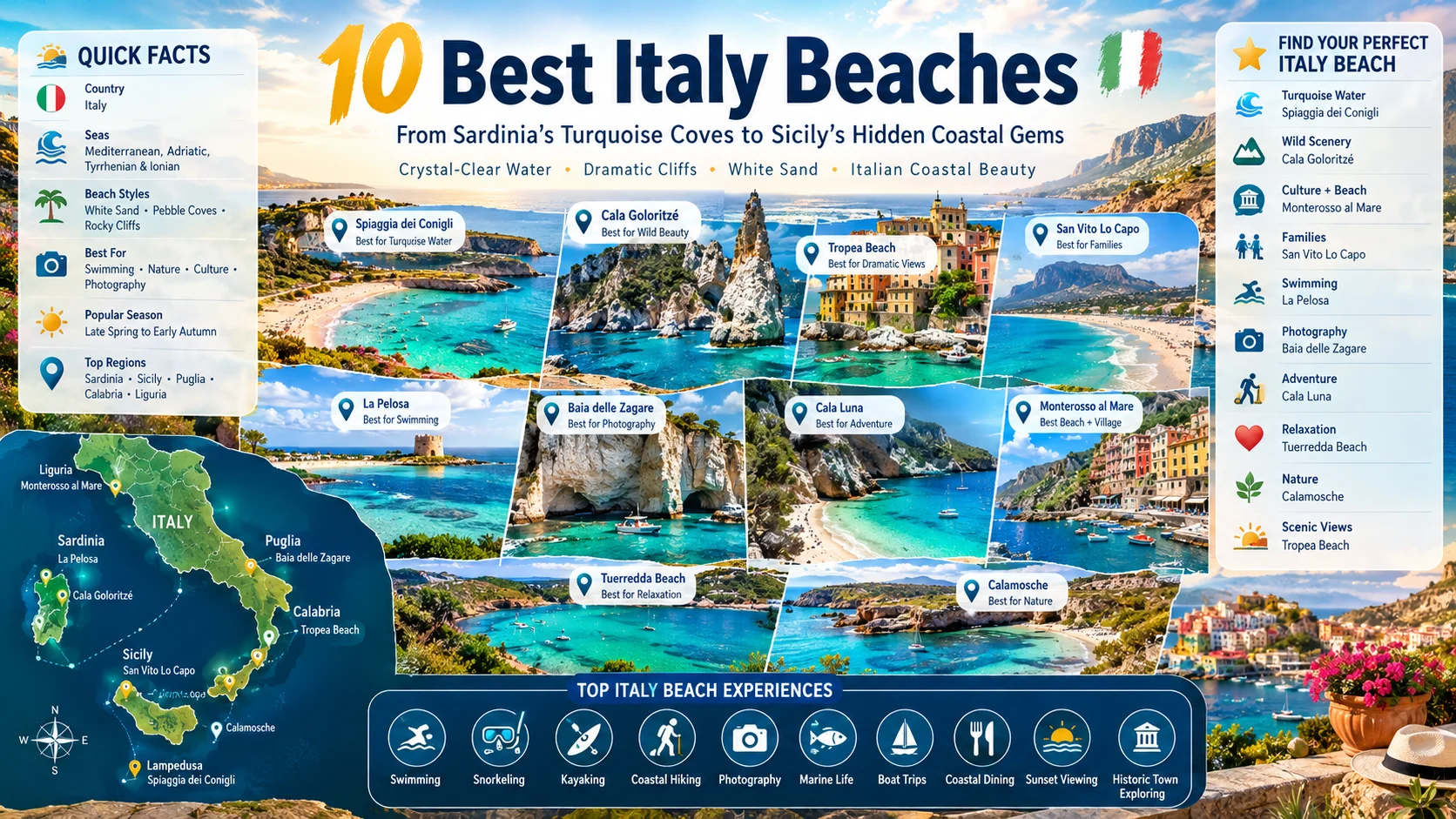 italy beaches